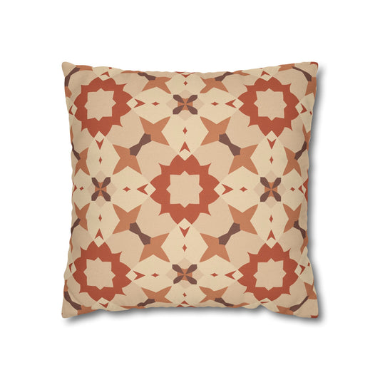 Boho Terracotta Tile Decorative Pillowcase