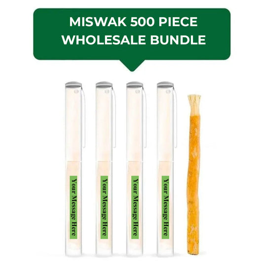 500 Piece Miswak Wholesale Bundle - Reseller / Distributor Offer + FREE SHIPPING + (FREE LOGO DESIGN PLACEMENT)