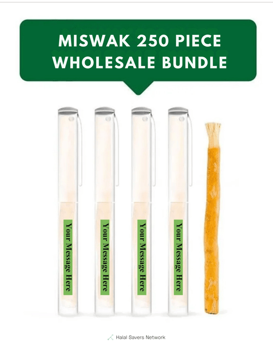 250 Piece Miswak Wholesale Bundle - Reseller / Distributor Offer + FREE SHIPPING + (FREE LOGO PLACEMENT)