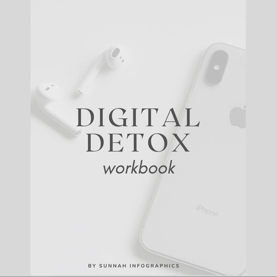 Digital detox workbook is a step by step guidance that will help you manage social media anxiety in this digital age.