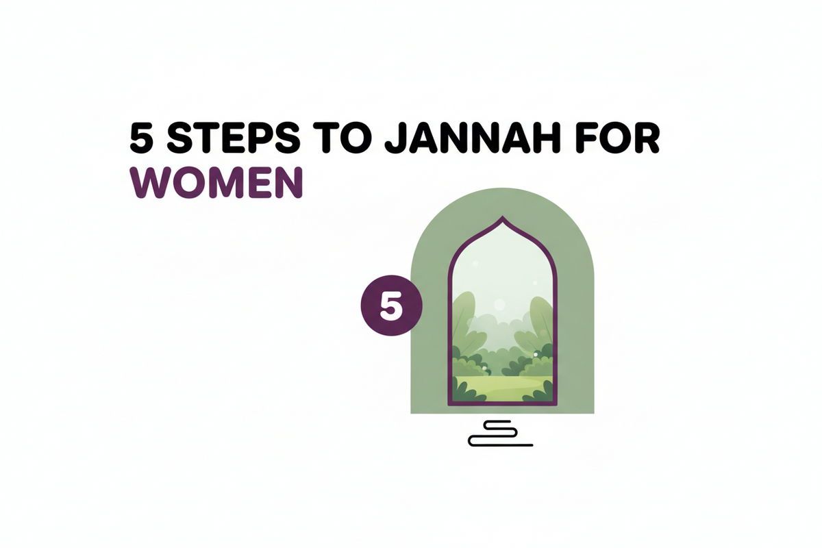 A Woman's Path to Jannah: 5 Steps in Islam