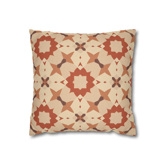 Boho Terracotta Tile Decorative Pillowcase