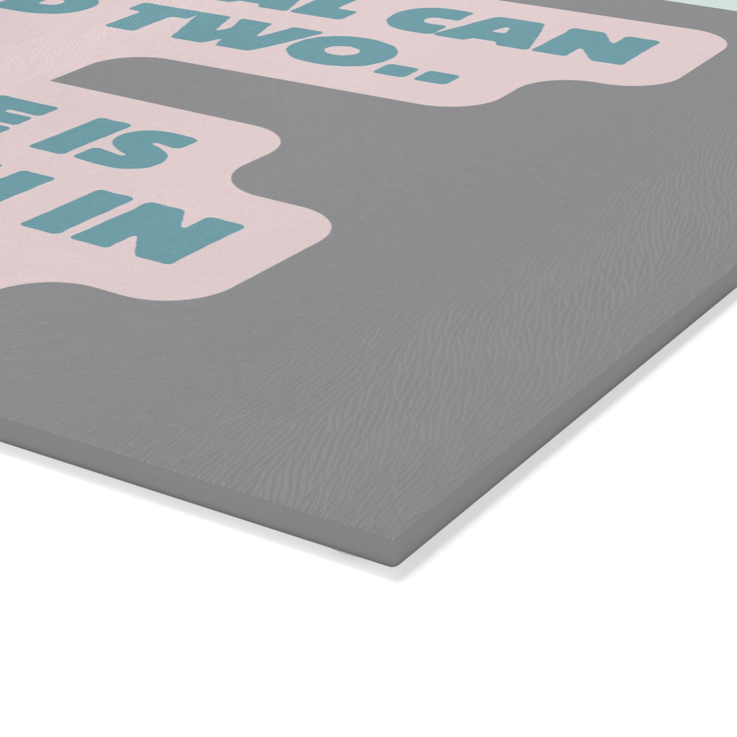 Inspirational Glass Cutting Board - "One Meal Can Feed Two... Barakah in Sharing"