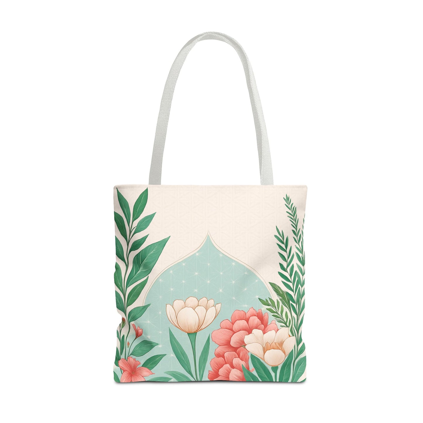 Floral AOP Tote Bag, Stylish Eco-friendly Shopping Bag, Boho Chic Accessories, Flower Print Carryall, Perfect Gift for Her