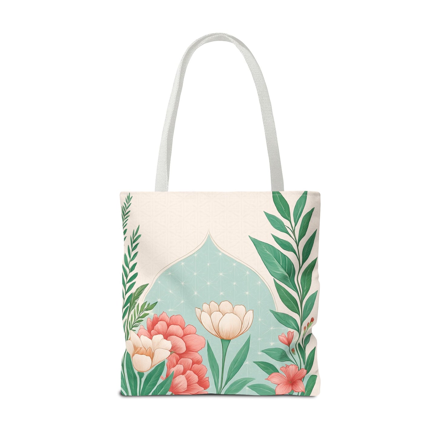 Floral AOP Tote Bag, Stylish Eco-friendly Shopping Bag, Boho Chic Accessories, Flower Print Carryall, Perfect Gift for Her