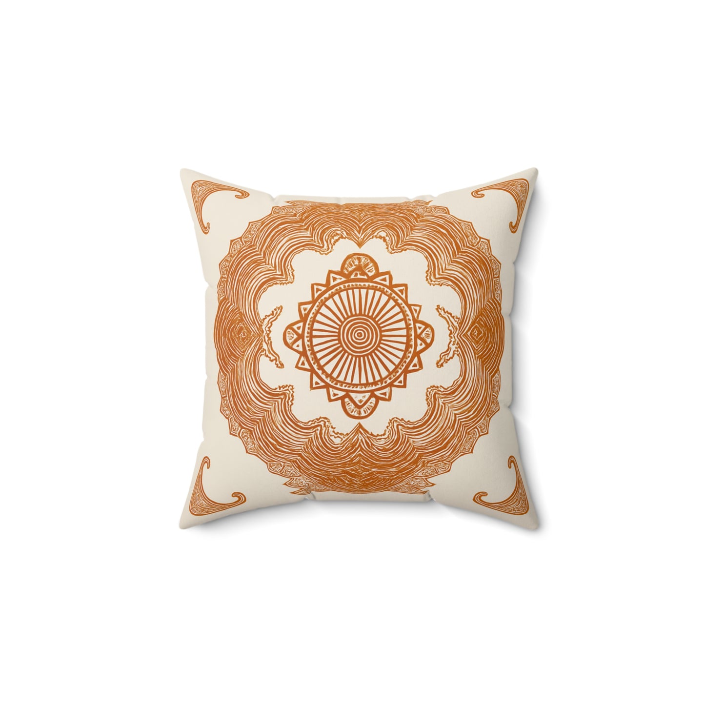 Mandala Throw Pillow, Decorative Cushion, Boho Home Decor, Cozy Living Room Accent, Healing Vibes Gift