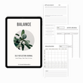 This Balance Journal is designed to help you take care of your body, mind, and spirit so that you can have a well balanced life.
