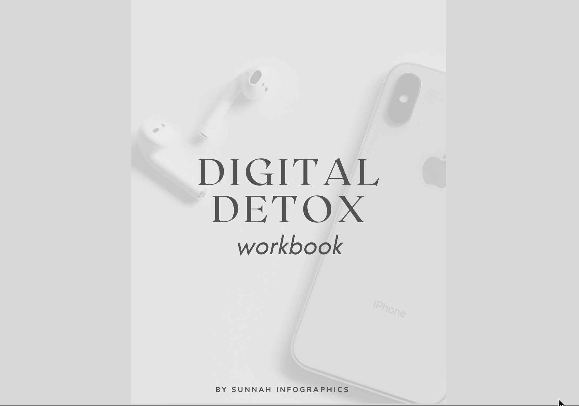 Digital detox workbook is a step by step guidance that will help you manage social media anxiety in this digital age.