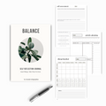 This Balance Journal is designed to help you take care of your body, mind, and spirit so that you can have a well balanced life.
